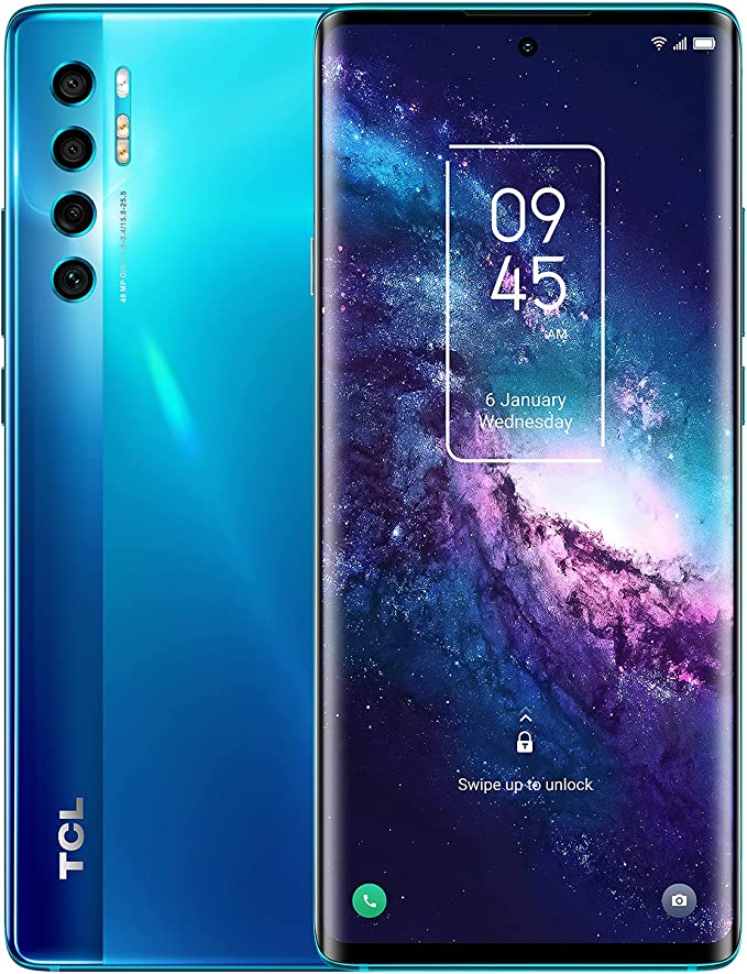 TCL 20 Pro 5G Unlocked Smartphone with 6.67” AMOLED FHD+ Display, 48MP OIS Quad Camera, 6GB+256GB, 4500mAh Battery, US 5G Verizon Cellphone, Marine Blue (Does not Support Sprint/AT&T 5G)