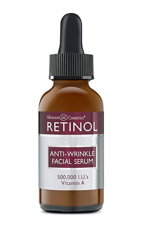 Retinol Anti-Wrinkle Facial Serum – Vitamin A Concentrate Improves Skin’s Elasticity & Tone and Minimizes Appearance of Fine Lines & Wrinkles – Look Younger With The Age-Defying Power Of Retinol