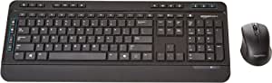 Amazon Basics Wireless Full Size Computer Keyboard and Mouse Combo, US Layout (QWERTY)