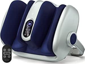 MIKO Shiatsu Foot Massager Machine Deep Tissue Massage Improves Circulation, Blood Flow with Deep Kneading, Heat Therapy - Plantar Fasciitis, Neuropathy, Diabetics Fits Up to Size15