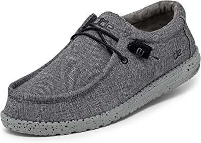 Hey Dude Men's Wally Multiple Colors | Men’s Shoes | Men's Lace Up Loafers | Comfortable & Light-Weight